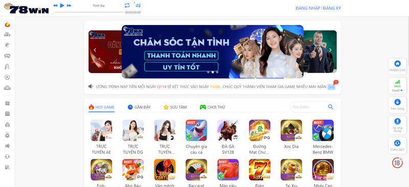 78WIN - Nhà cái giải trí đẳng cấp cho dân chơi 4.0