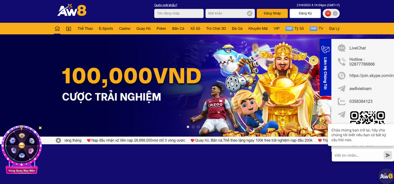 AW8 - Nhà cái uy tín, lừng danh trên thị trường giải trí