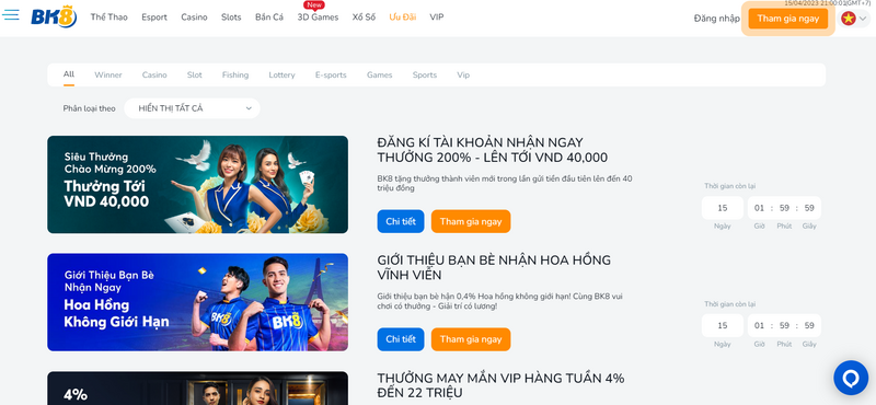 BK8 - Thế giới dành riêng cho những đam mê cá cược online