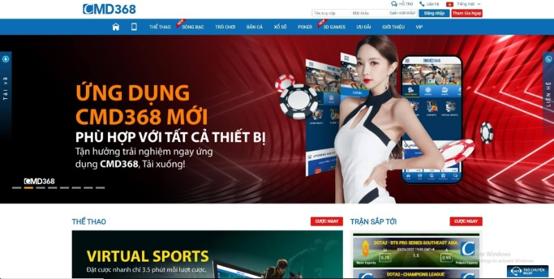 CMD368 – Thiên đường giải trí cá cược, nhà cái uy tín nhất 2023