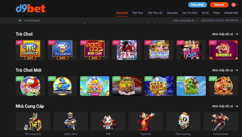 D9BET - Nhà cái uy tín xanh chín hàng đầu cho cược thủ