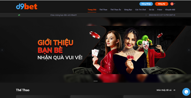 D9BET - Nhà cái uy tín xanh chín hàng đầu cho cược thủ