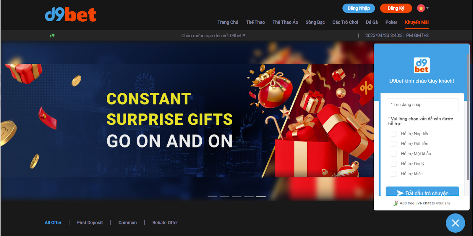 D9BET - Nhà cái uy tín xanh chín hàng đầu cho cược thủ