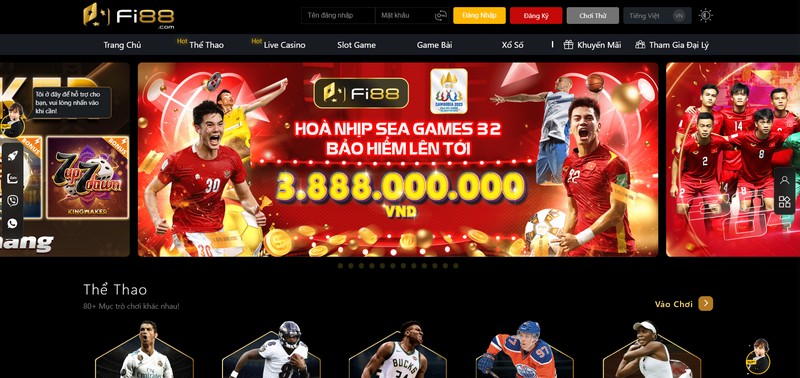 FI88 – Top 10 nhà cái uy tín hiện nay, chuyên cá cược thể thao, lô đề trực tuyến