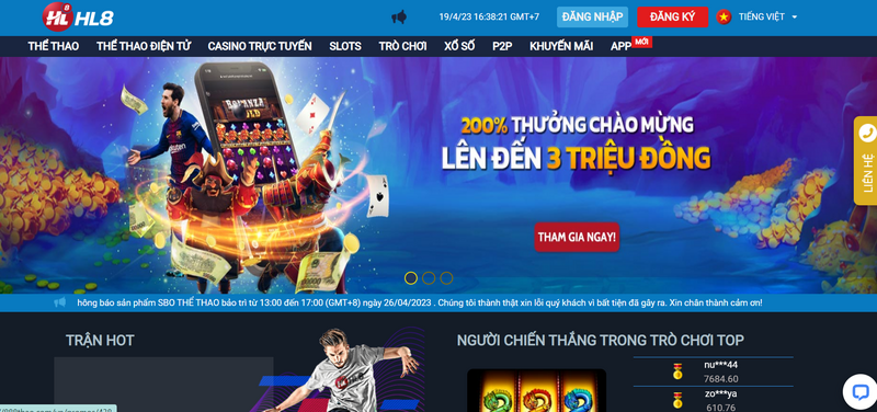 HL8 - Sân chơi đẳng cấp đáng để bạn đầu tư tiền cược