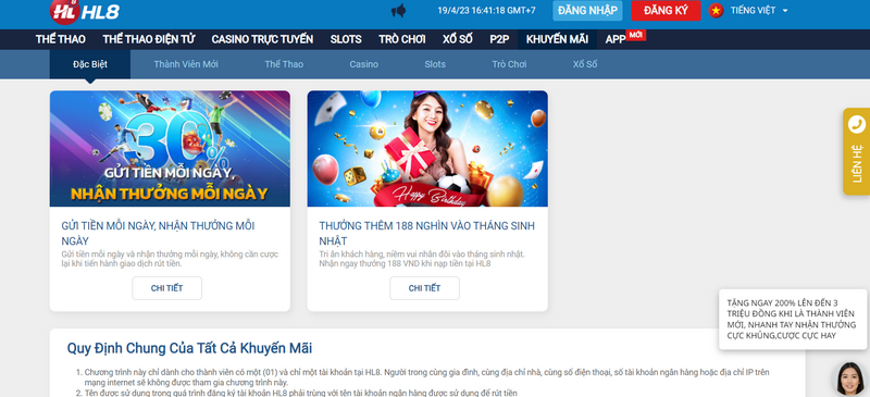 HL8 - Sân chơi đẳng cấp đáng để bạn đầu tư tiền cược