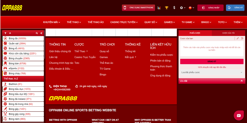 OPPA BET – Nhà cái uy tín cung cấp sản phẩm cá cược đẳng cấp thứ thiệt