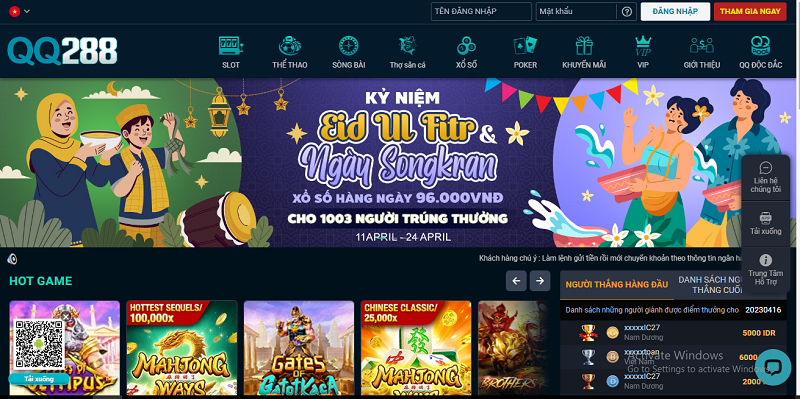 QQ288 – Nhà cái số 1, Sân chơi cá cược đẳng cấp chuẩn quốc tế