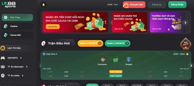 UK88 – Nhà cái lô đề online, thiên đường đỏ đen đẳng cấp rạng danh năm châu